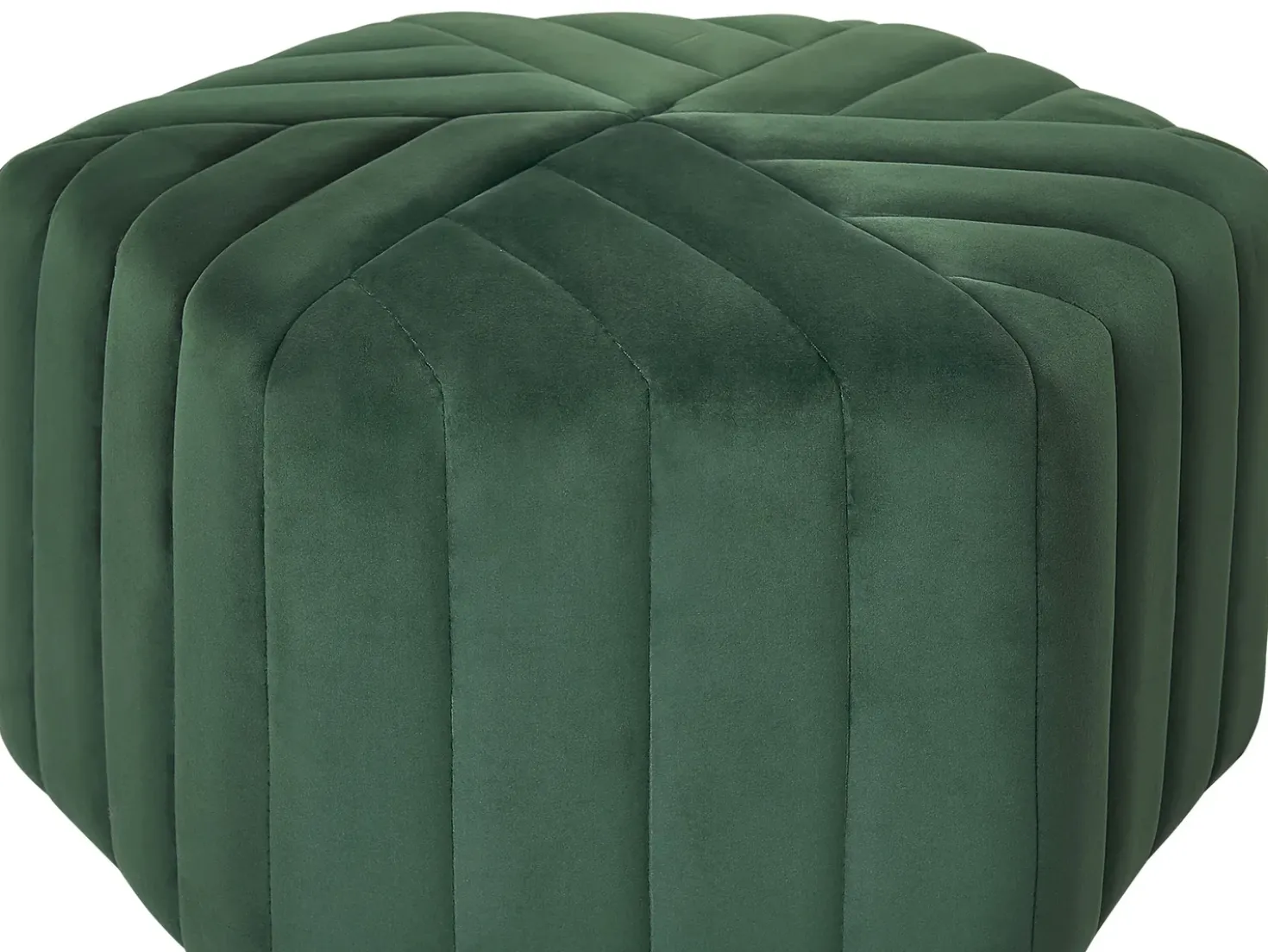 Pouf MURIETTA Velluto Verde scuro