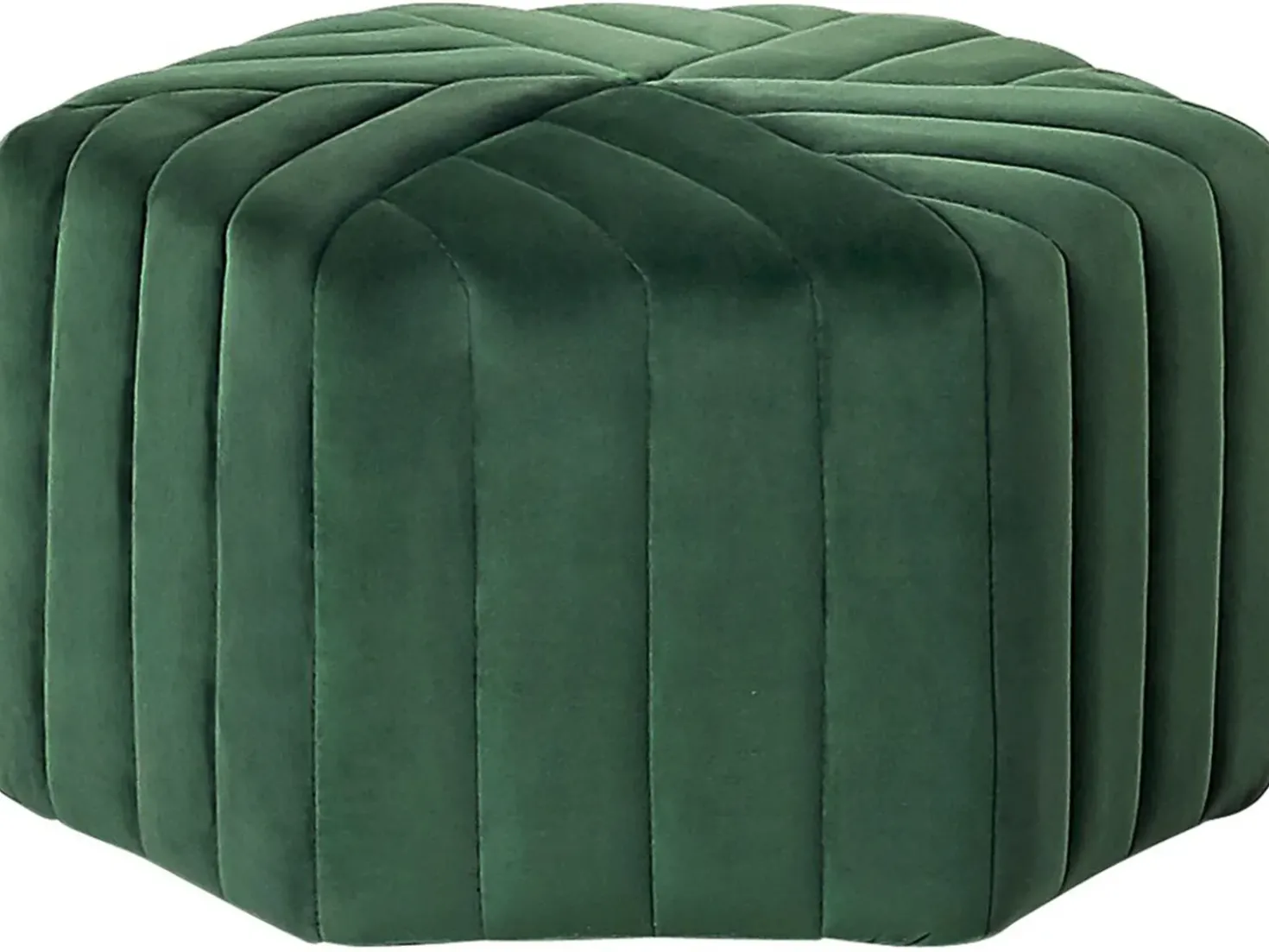 Pouf MURIETTA Velluto Verde scuro