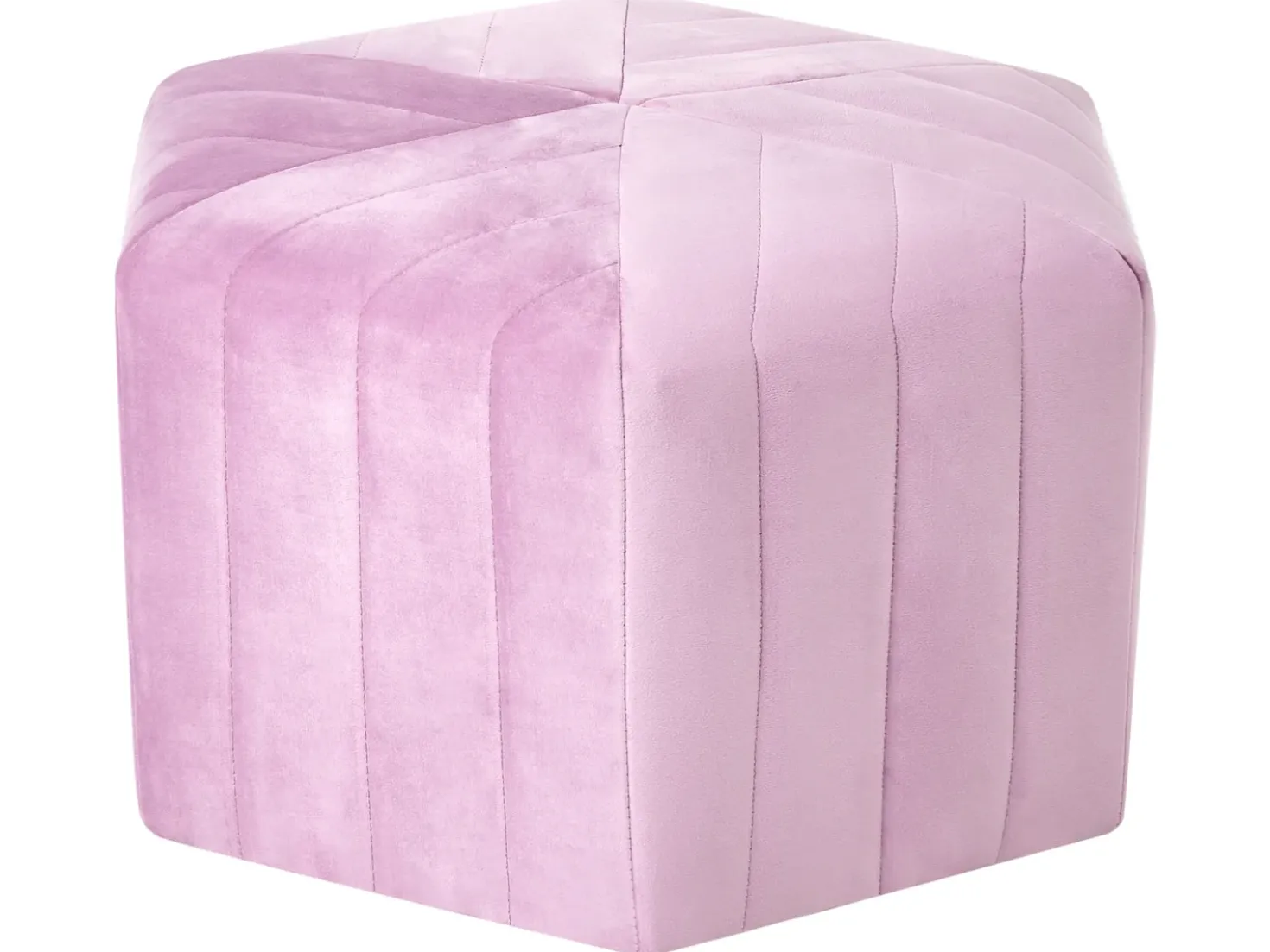 Pouf MURIETTA Velluto Viola chiaro
