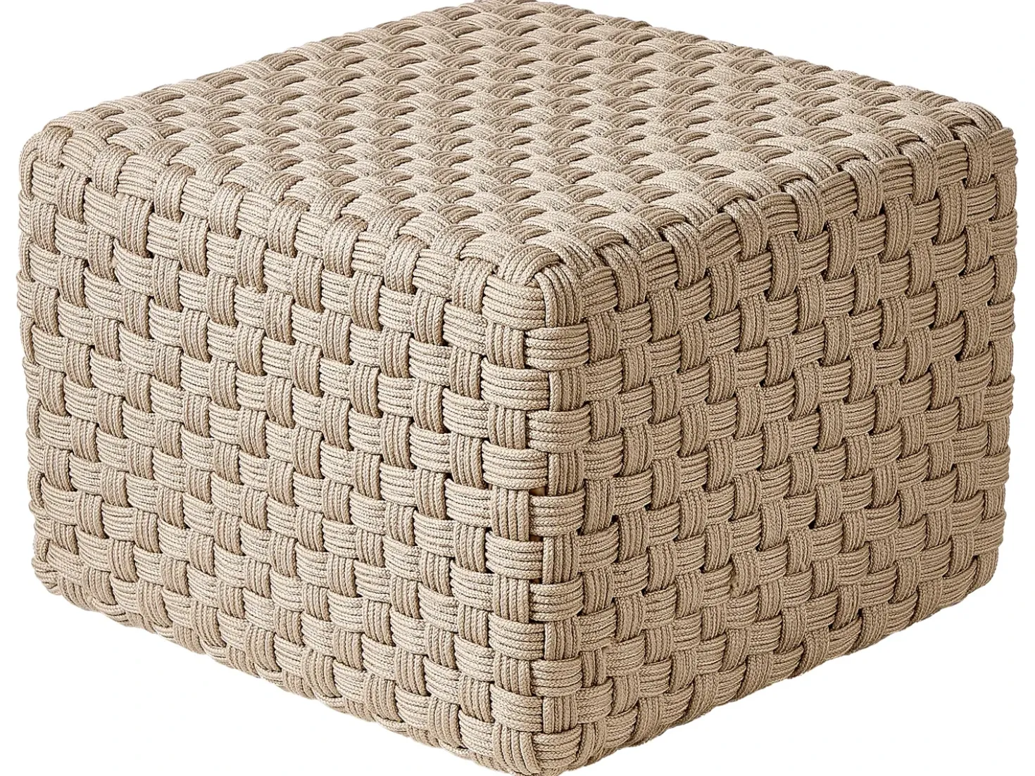 Pouf NALLI Materiale sintetico Tortora
