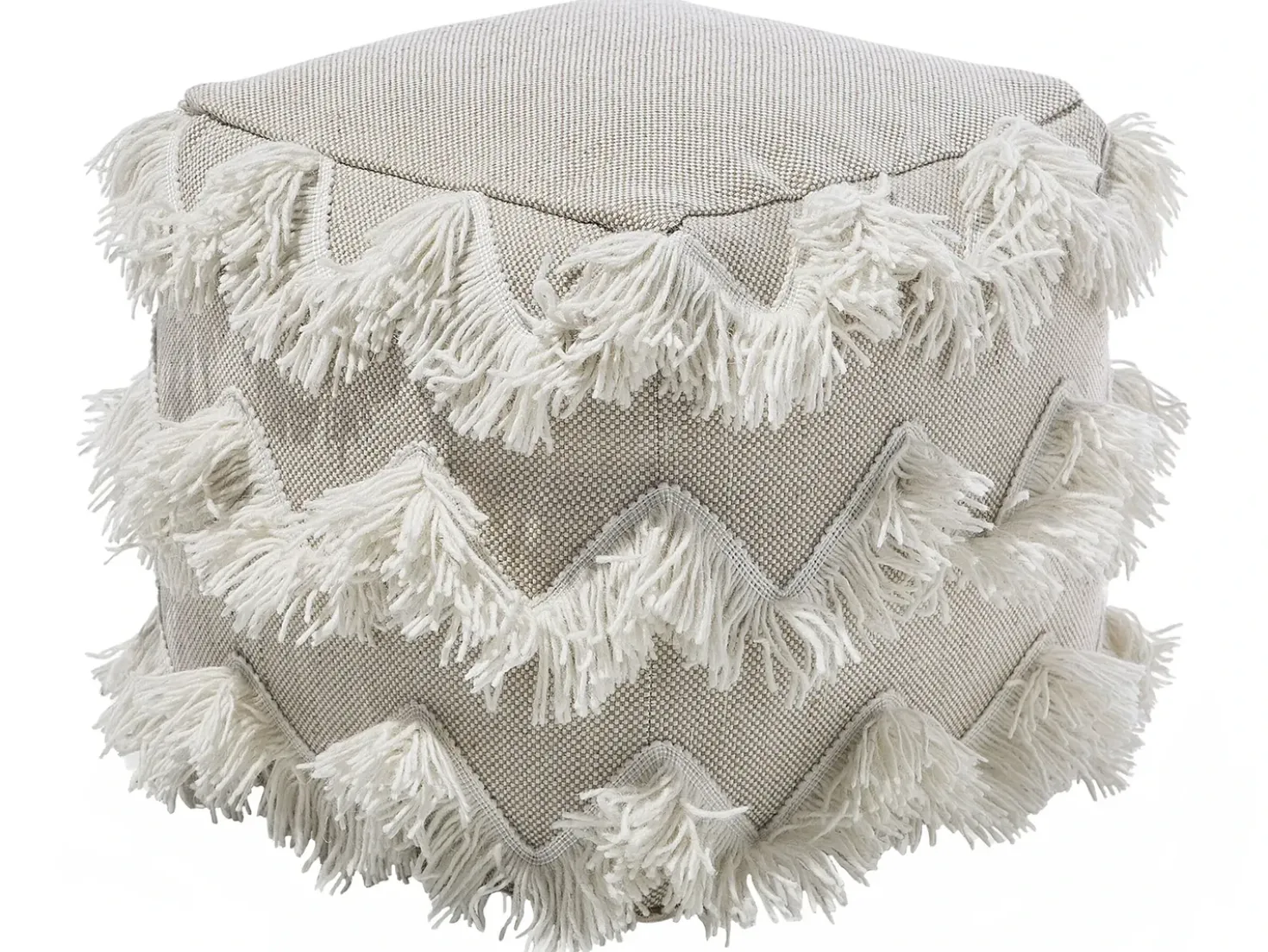 Pouf NASHIK Cotone Beige
