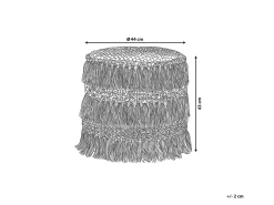 Pouf NOIDA Cotone Beige