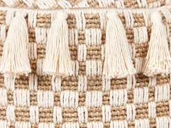 Pouf PIRAK Cotone Beige chiaro