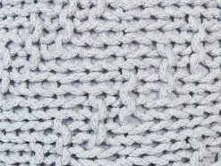 Pouf PRIENE Cotone Grigio chiaro