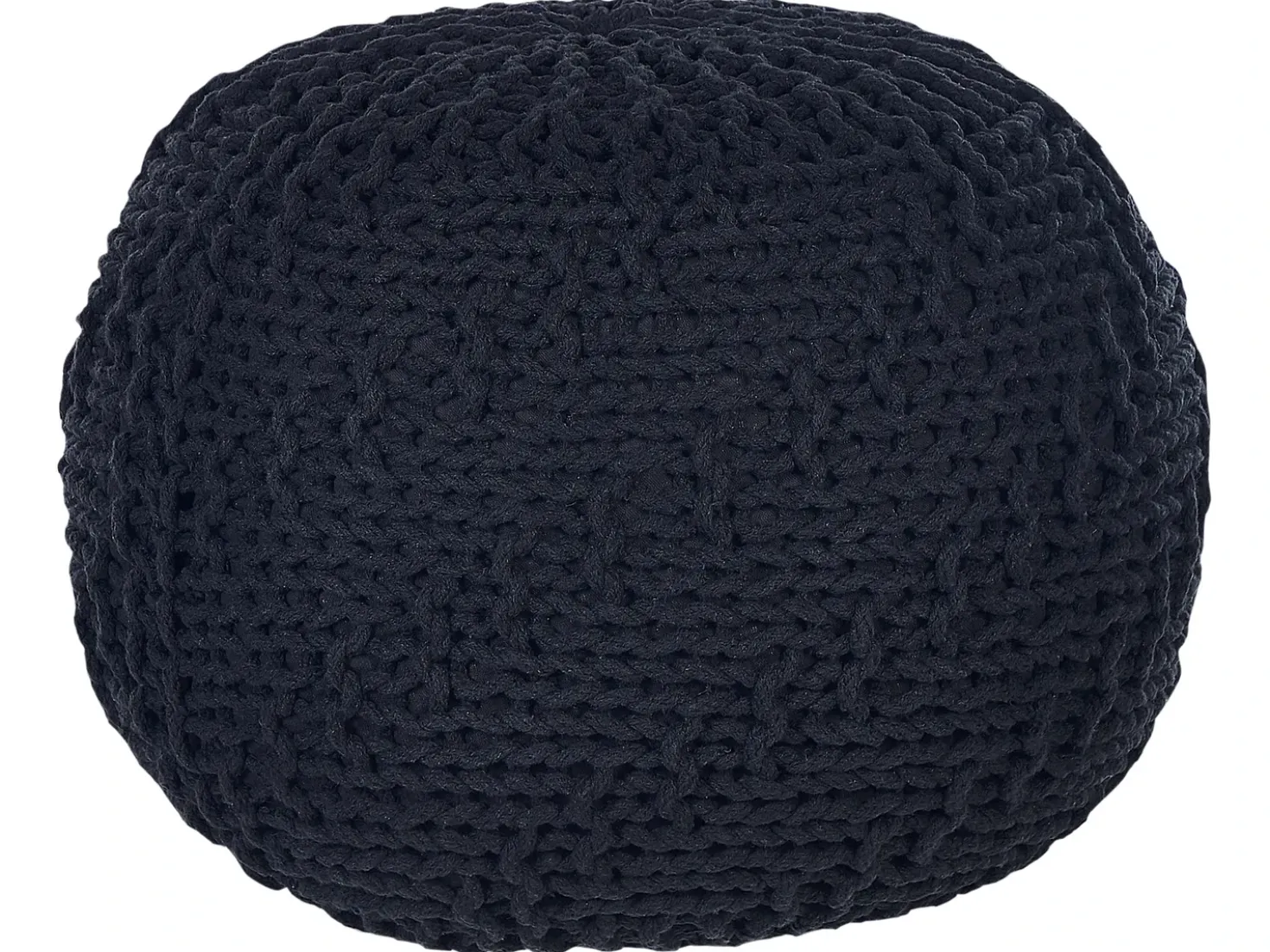 Pouf PRIENE Cotone Nero