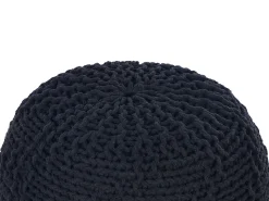 Pouf PRIENE Cotone Nero