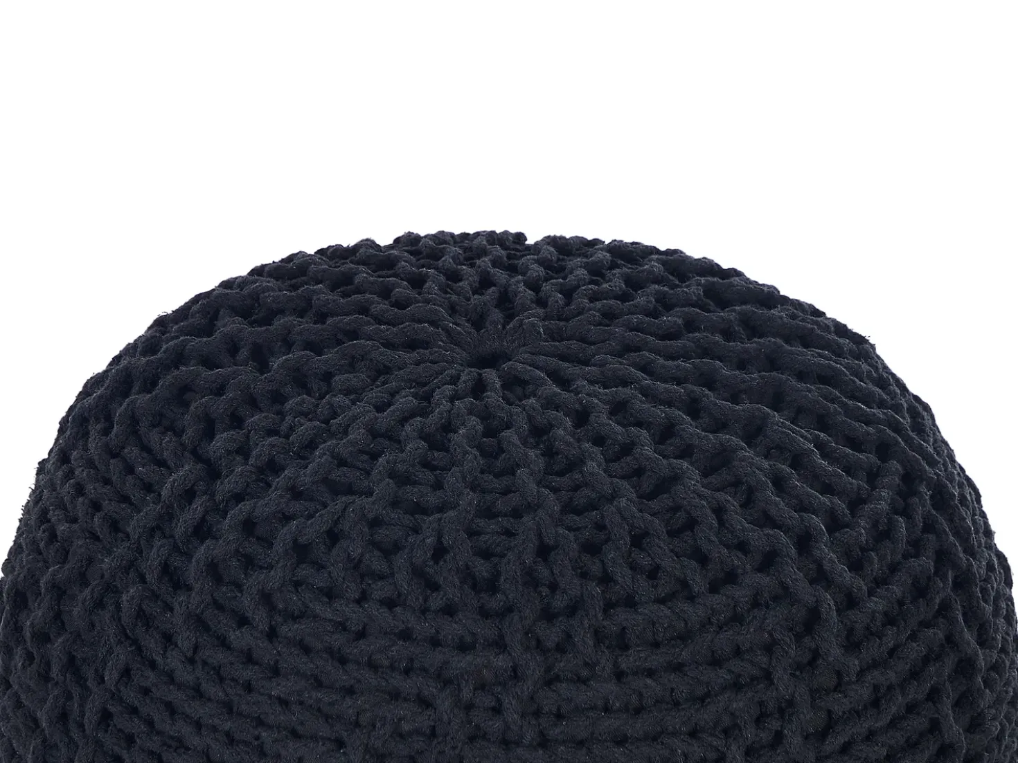 Pouf PRIENE Cotone Nero