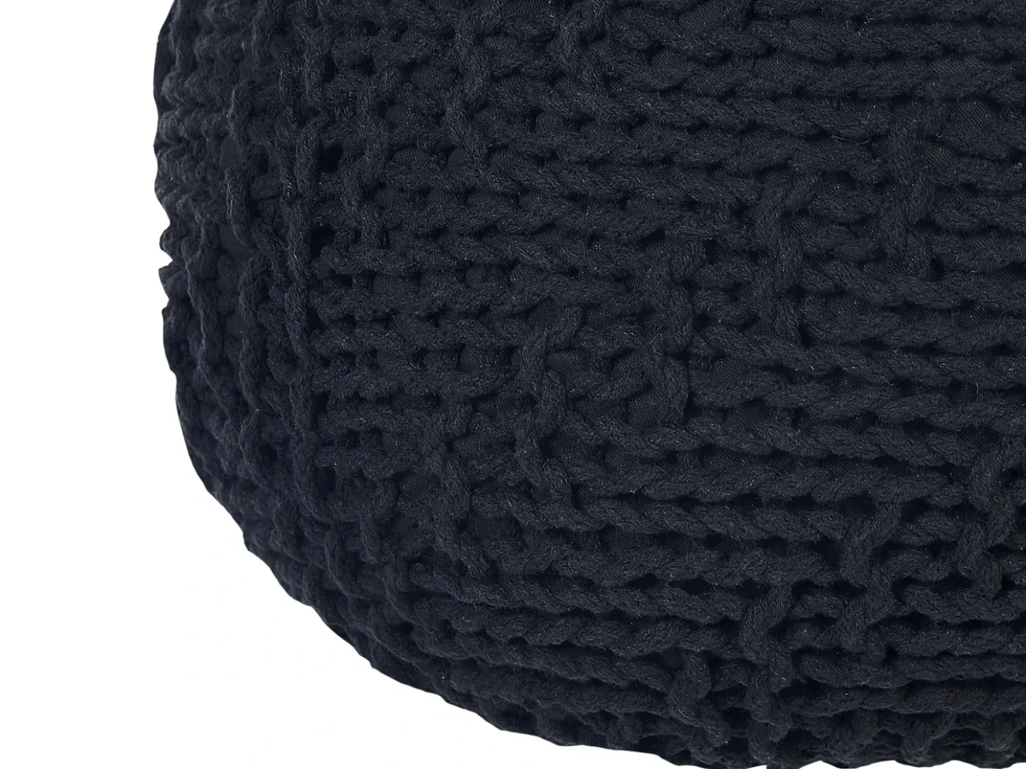 Pouf PRIENE Cotone Nero