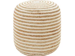 Pouf RESAFA Iuta Bianco Beige
