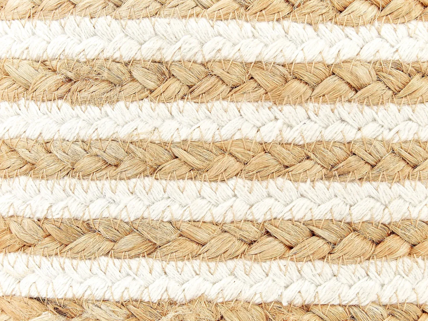 Pouf RESAFA Iuta Bianco Beige