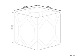 Pouf ROJHAN Cotone Blu