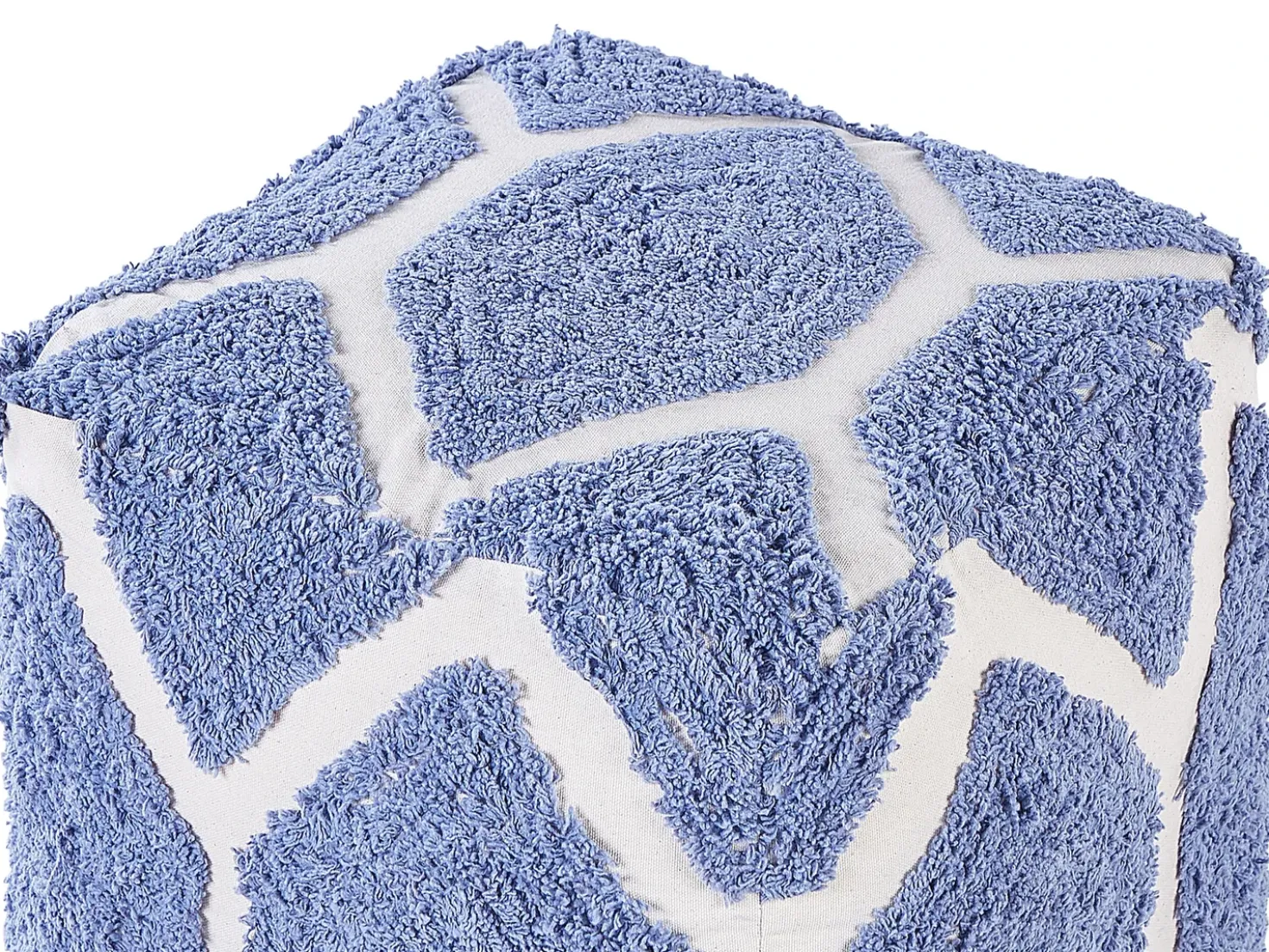 Pouf ROJHAN Cotone Blu