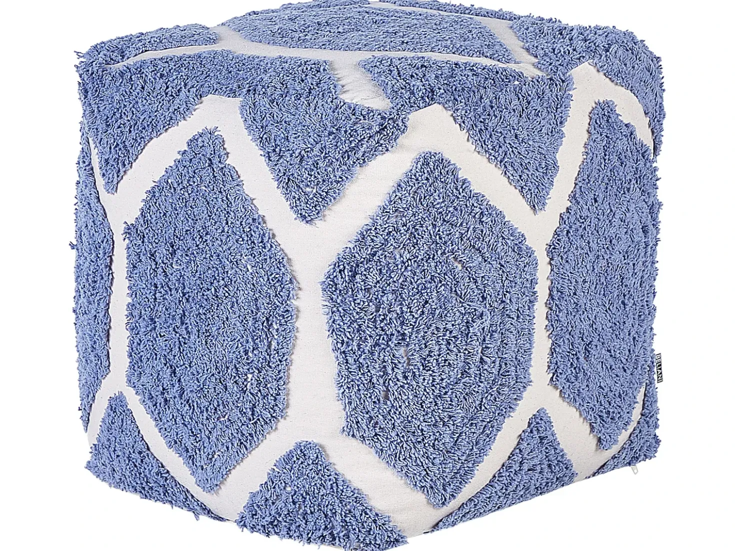 Pouf ROJHAN Cotone Blu