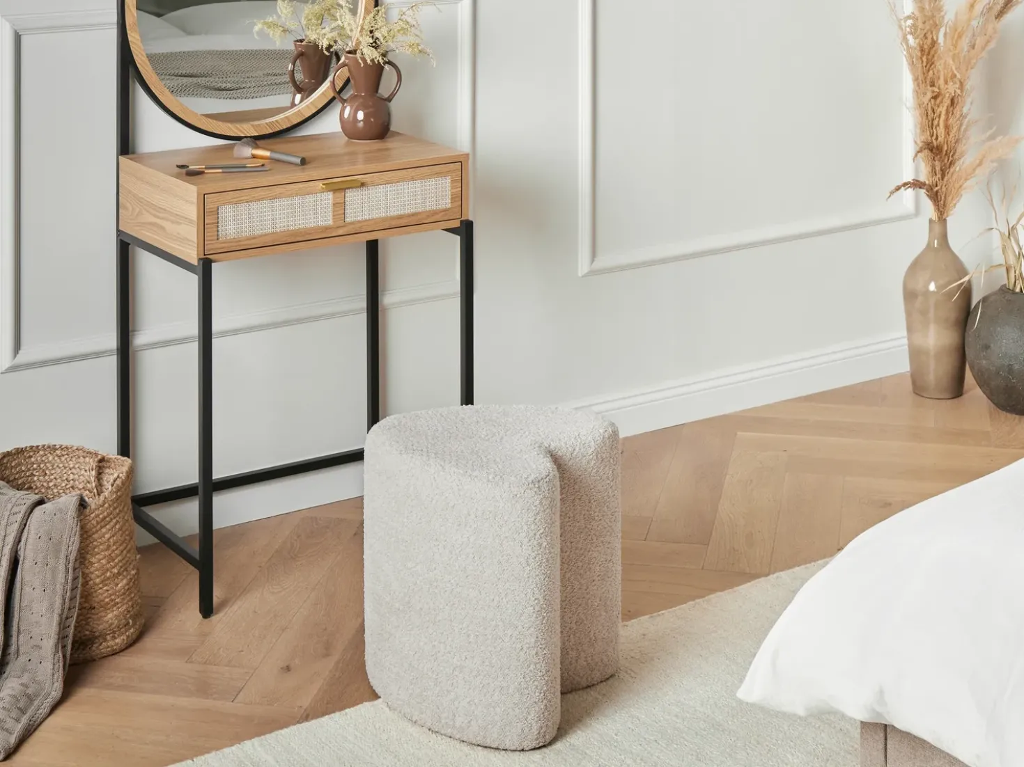 Pouf SCOTIA Ciniglia Beige