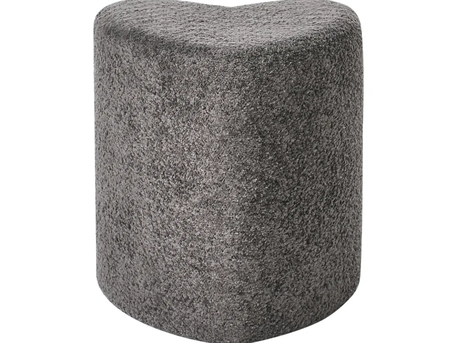 Pouf SCOTIA Ciniglia Grigio scuro