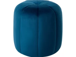 Pouf SELBY Velluto Blu