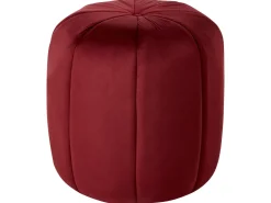 Pouf SELBY Velluto Rosso scuro