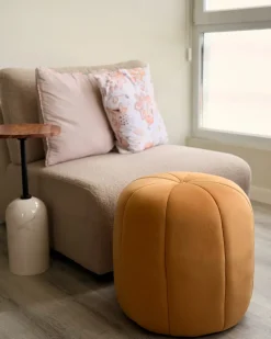 Pouf SELBY Velluto Senape