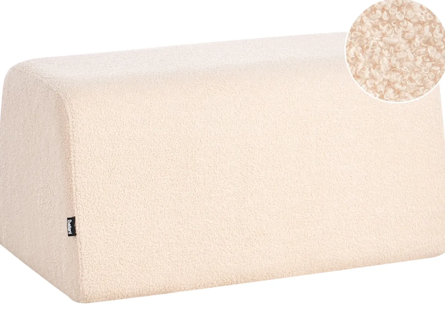 Pouf SINCLAIR Bouclé Beige