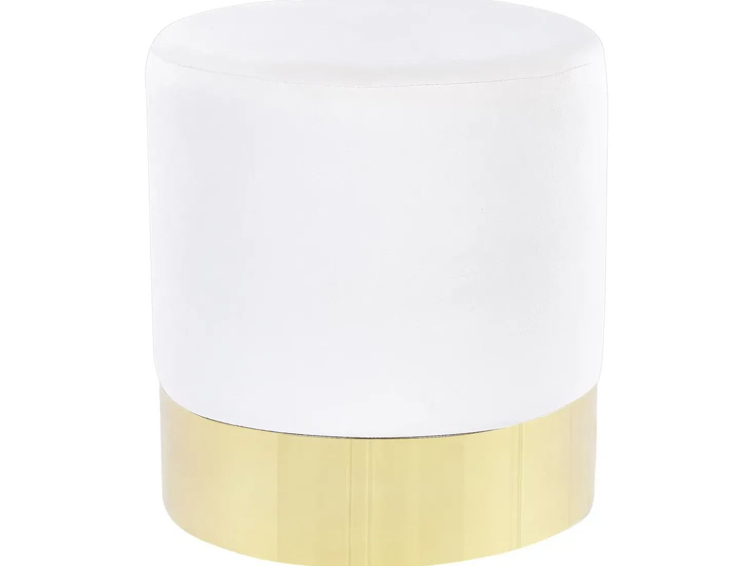 Pouf SOPHIA Velluto Bianco