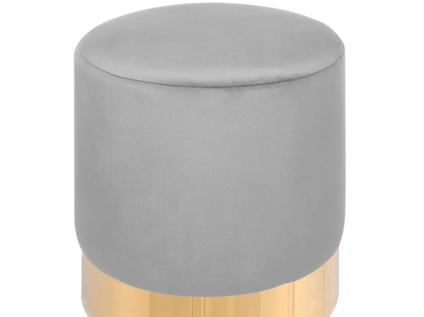 Pouf SOPHIA Velluto Grigio chiaro