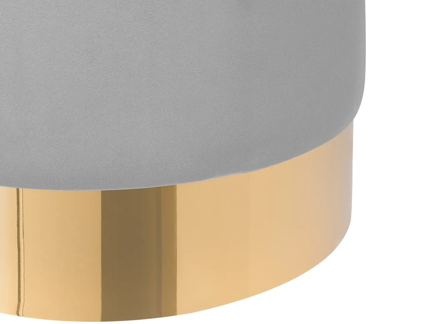 Pouf SOPHIA Velluto Grigio chiaro