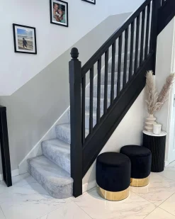 Pouf SOPHIA Velluto Nero