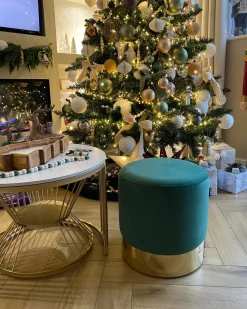 Pouf SOPHIA Velluto Verde scuro