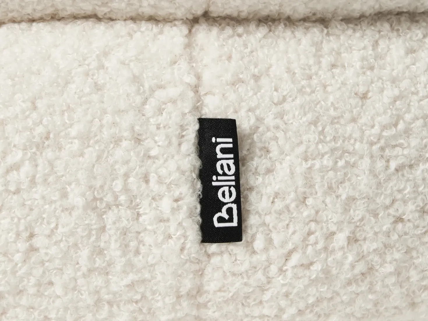 Pouf SUMPTER Bouclé Bianco sporco
