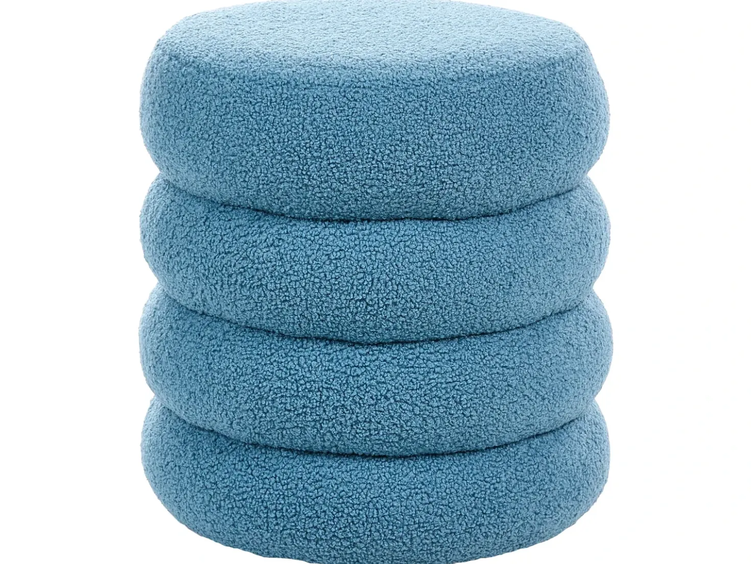 Pouf SUMPTER Bouclé Blu