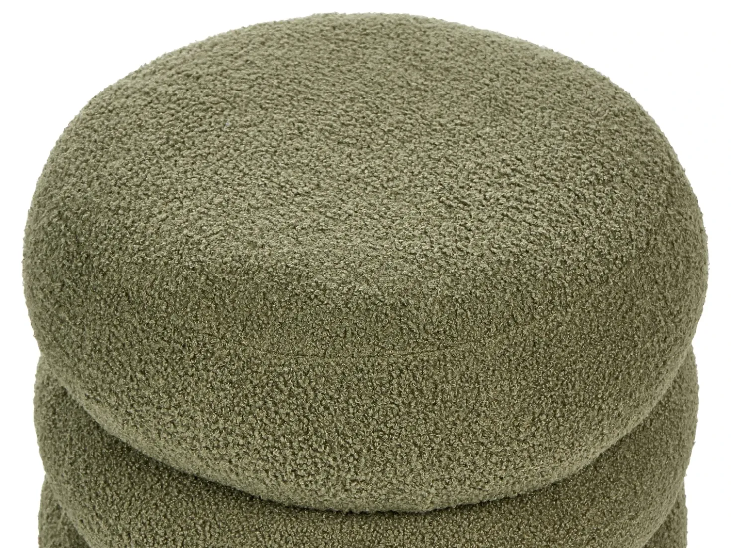 Pouf SUMPTER Bouclé Verde