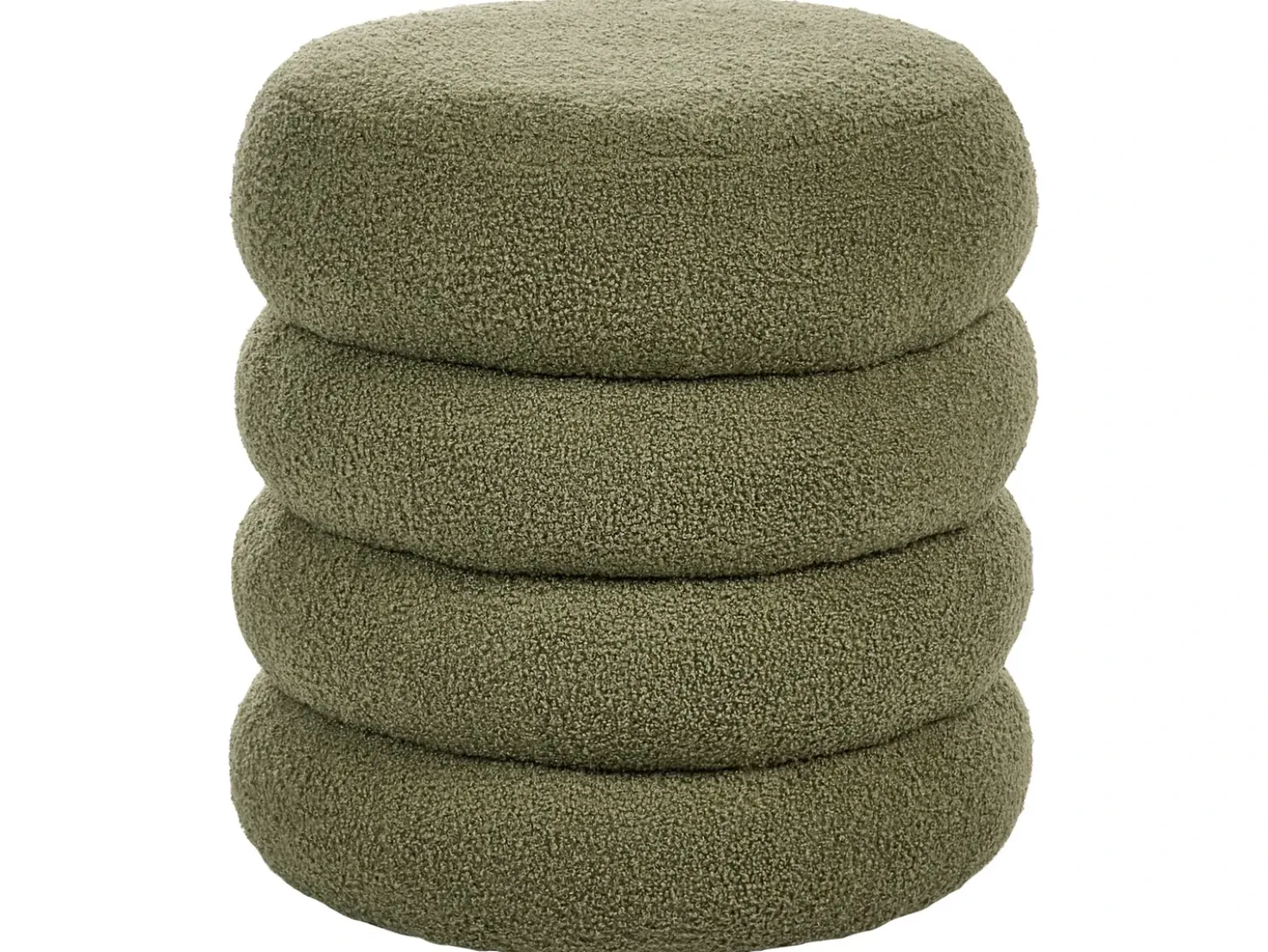 Pouf SUMPTER Bouclé Verde