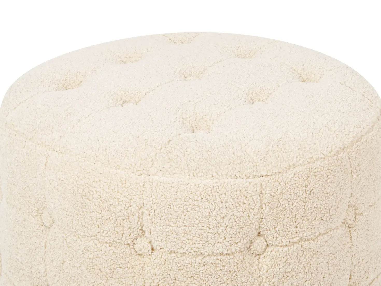 Pouf TAMPA Bouclé Beige