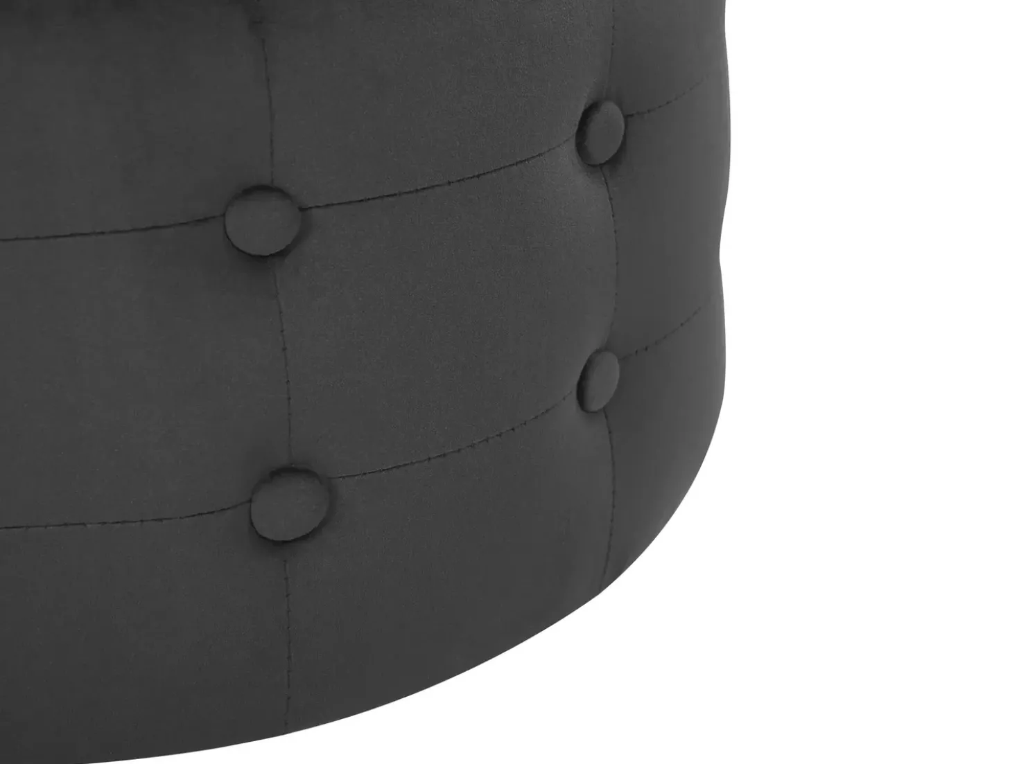 Pouf TAMPA Velluto Nero