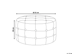 Pouf TAMPA Velluto Verde scuro