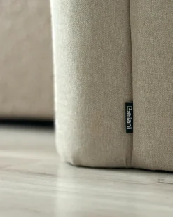 Pouf TAPPEN Lino sintetico Beige