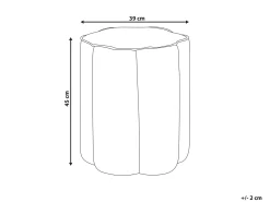 Pouf TAPPEN Velluto Rosa