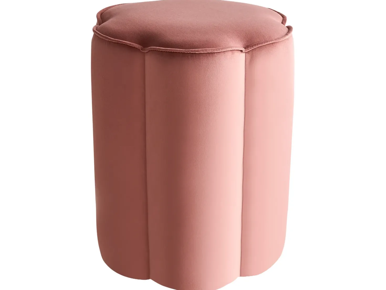 Pouf TAPPEN Velluto Rosa