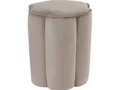 Pouf TAPPEN Velluto Tortora