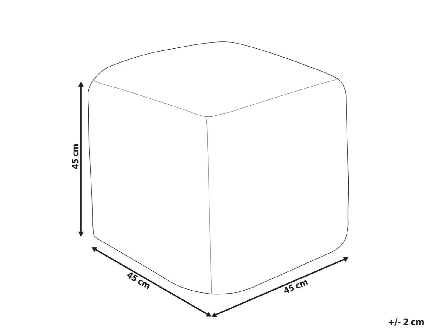 Pouf TARODI Cotone Bianco sporco