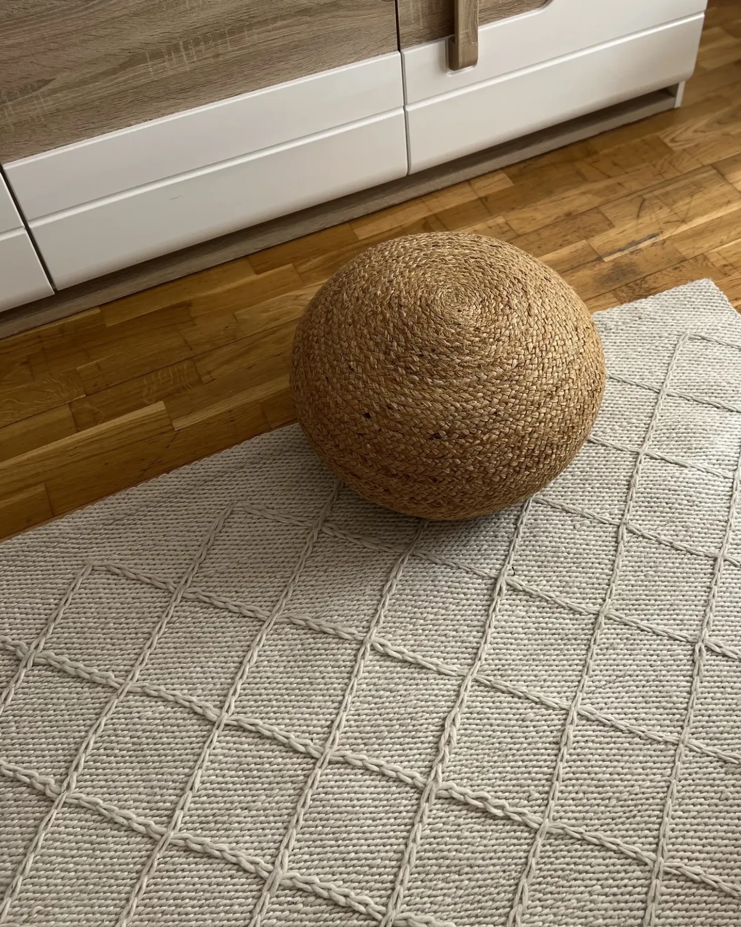 Pouf TIFELT Iuta Beige