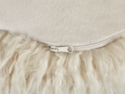 Pouf TUKKI Finta pelliccia Beige chiaro