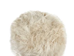 Pouf TUKKI Finta pelliccia Beige chiaro