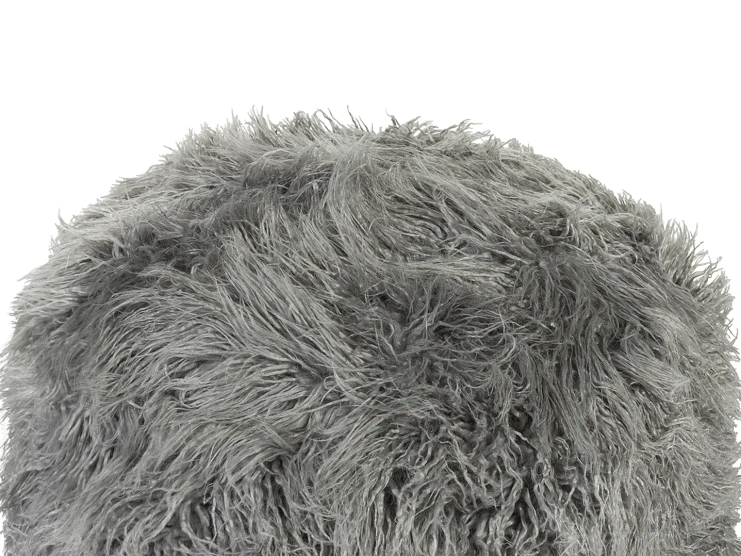 Pouf TUKKI Finta pelliccia Grigio