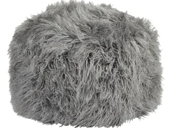 Pouf TUKKI Finta pelliccia Grigio
