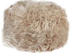 Pouf TUKKI Finta pelliccia Beige