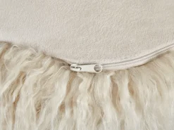 Pouf TUKKI Finta pelliccia Beige chiaro