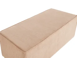 Pouf VINITA Velluto a coste Beige