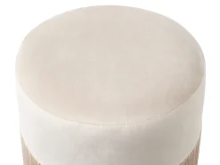 Pouf VIRGINIA Velluto Tortora