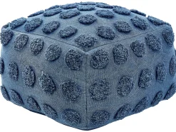 Pouf VISHVI Cotone Blu